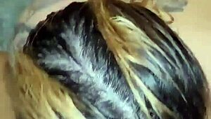 getting a deep blowjob from blonde in walter