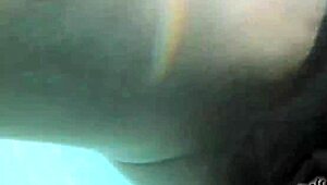 Brunette Cougar Sofie Marie MASTURBATES with DILDO UNDERWATER in POOL