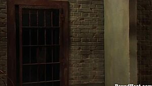 Adela's lesbian mistress unties her after intense training!