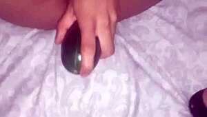 Inserting Cucumber Into Amateur Pussy For Masturbation And Assfucking Anal