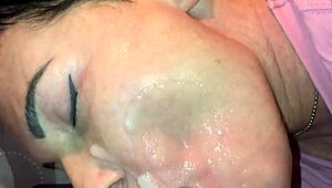 Wife In Stockings Gets Creampie