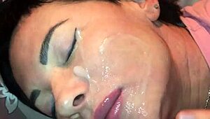 Wife In Stockings Gets Creampie