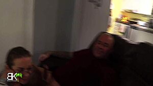 New stepson Sgt Miles catches me giving stepdad Scott Trainers a blowjob, then free use stepdaughter Misty Meaner gets him hard and rides his cock