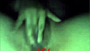 Caught in the act: Sexy webcam girl's breasts exposed