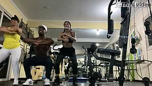 Are these two perverse students ready for the trainer to shove his big black cock inside?