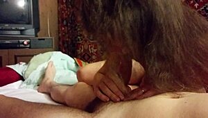 my gf gived me a new year blowjob gift