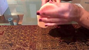 Big dildo toy for g-spot pleasure