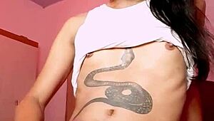 here's your peruvian trans shooting cum on christmas