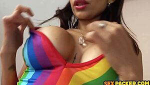 ran into mila garcia, a champion at riding big cocks