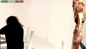 in ales dreams ep2 second part, slave endures foot domination humiliation and femdom bdsm with barefoot feet