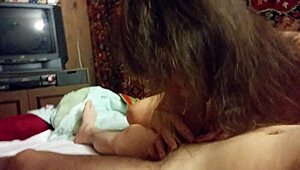 my gf gived me a new year blowjob gift