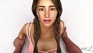 i'm giving a footjob during dinner lessons e1 21