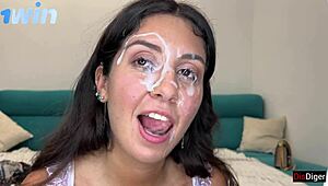 I can’t get enough of this huge cumshot compilation! Facials, cum in mouth, and swallowing everywhere. It’s pure jizz madness with hot 18-year-olds.