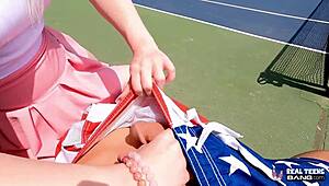 Real Teen 18+S - Haley Spades After A Game Of Tennis