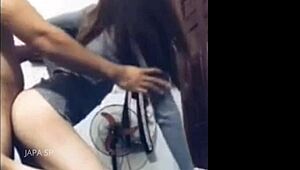 Suzana K, Japinha Safada, Begs for Spanking While Bent Over. Her Petite Frame Takes It All