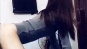 Suzana K, Japinha Safada, Begs for Spanking While Bent Over. Her Petite Frame Takes It All