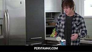 busty stepmom penny barber licks stepdaughter macy meadows pussy during fucking