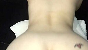 this christmas i caught mrs noel on all fours with shaved pussy getting assfucked