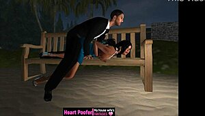 sneaking in for a quick beach party sex