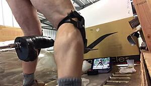 from big to little 18+ gay solo fucking machine action