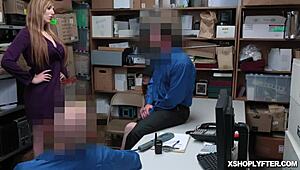 Lauren Phillips And Scarlett Snow Give Officer Double Blowjob