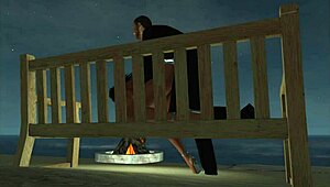 sneaking in for a quick beach party sex