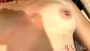 Lexie achieves orgasm through self-pleasure with vibrator