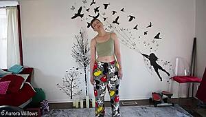 yoga lesson with mature european 😊