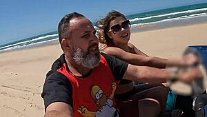 Ma Santos Rides Ted's Buggy on Future Beach in Ceará
