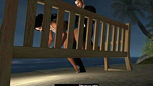 sneaking in for a quick beach party sex