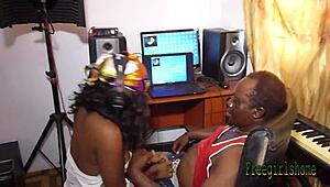 49-year-old music producer fucks 20-year-old girl in his studio