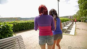 Redhead Pornstar Licks Pussy Orally