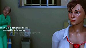 3d street fighter chun li in anime action part 01