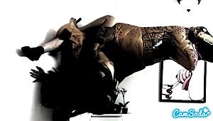 latina step sister seduced by teen for lesbian fucking in dorm