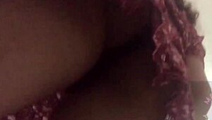 peeking under neighbor's skirt during massage