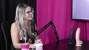 Blonde amateur gets pussy licked then sucks guest's cock after impregnation fetish request.