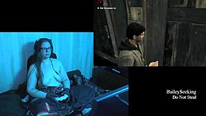 Voluptuous BBW explores Alan Wake's world in the nude