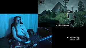 Voluptuous BBW explores Alan Wake's world in the nude