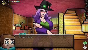 Witch Got Cake Hornycraft Riding Big Tits Milf Ass