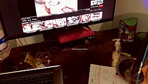 Argentinian girl bent over for doggystyle fucking