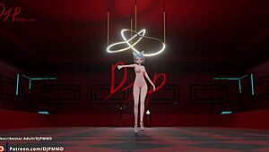 Petite Catgirl Mia Dances Nude