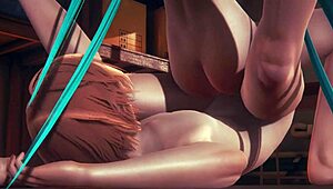 miku gets footjob and fucked in warehouse hentai