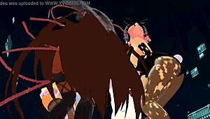 Mmd Four Girls Sing and Undress