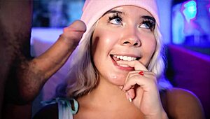 Sexy Latina Babe Looks So Sexy Sucking Cock