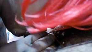 Fat Hoe Facefucks Herself Sloppily Until Vomiting Saliva