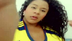 Live Latin girl puts on a show at university webcam