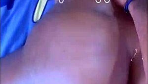 Rough black monster cock delivers back shots and huge cum on bent over ebony round ass