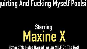 Is It Fucky Ducky Time? Squirting Asian Maxinex Plays with Toys by Pool