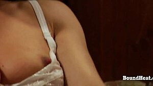 sensual mistress educates lesbian slave to orgasm