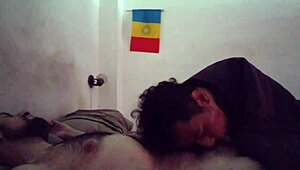 Giving my hairy macho a morning surprise suck